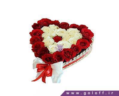 جعبه گل قلب - جعبه گل ولنتاین رایکا - Rayka | گل آف